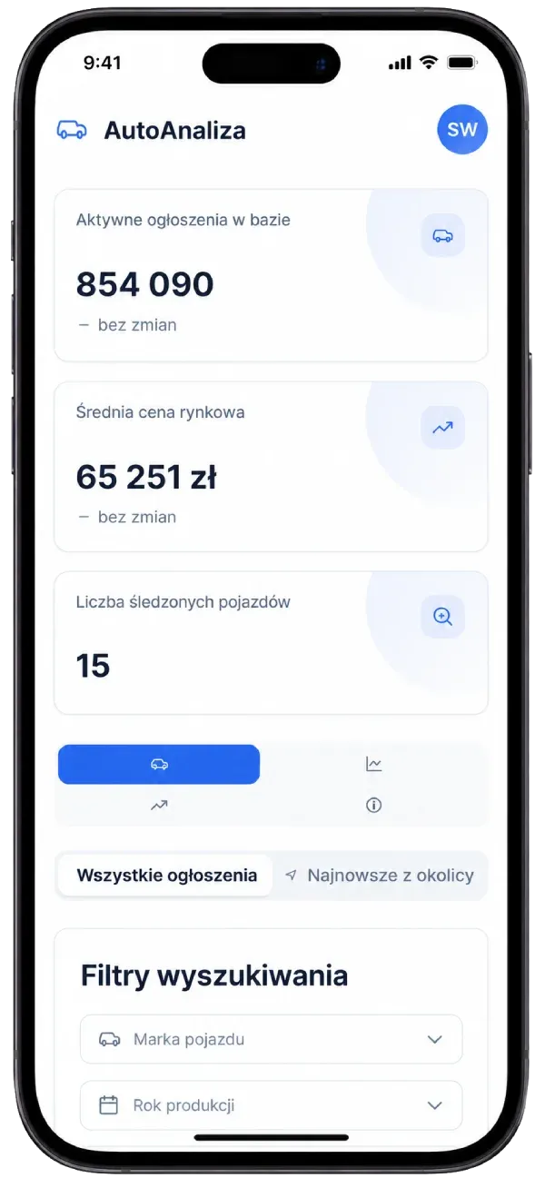 Mobilna wersja AutoAnaliza