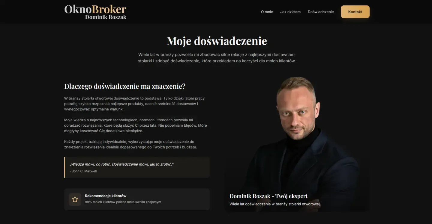 OknoBroker - doświadczenie i rekomendacje klientów