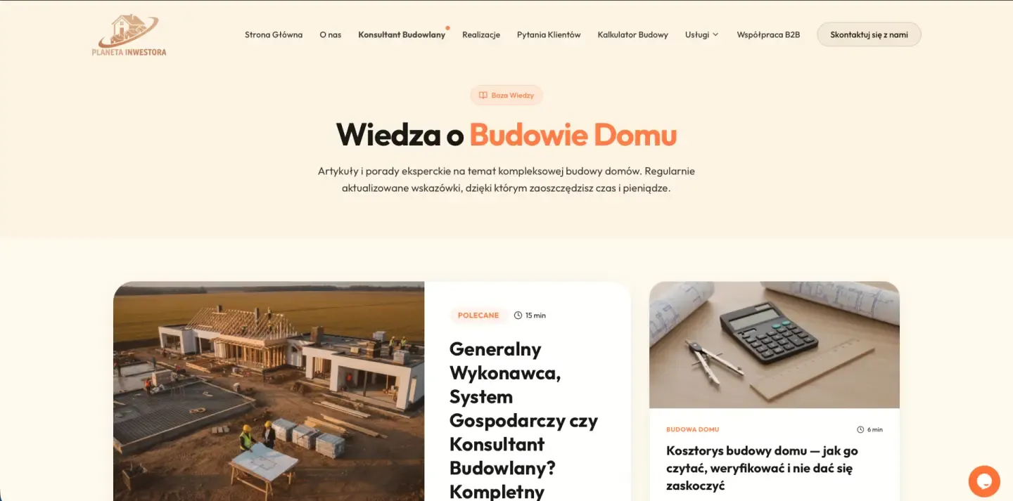 Planeta Inwestora - baza wiedzy i blog o budowie domu